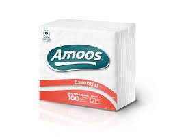 AMOOS ESSENTIAL DOUBLE-LAYER PAPER NAPKINS 22X22 CM