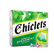 CHICLETS SPEARMINT CX. 14 UN