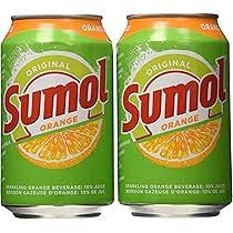 SUMOL CARBONATED ORANGE SODA CAN 0.33L