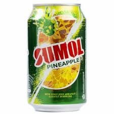 SUMOL SODA WITH PINEAPPLE GAS CAN 0.33L